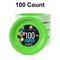 100 Count Lime Green Paper Plates 9 Inch Disposable Plates for Parties Events and Picnics